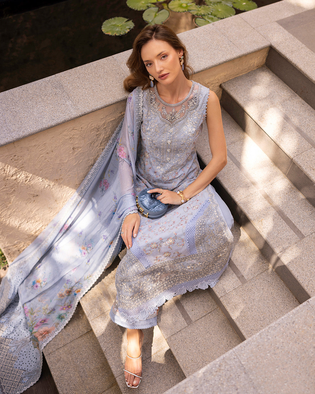 Faiza Saqlain | Zinnia Lawn 25 | Liana - House Of Hania