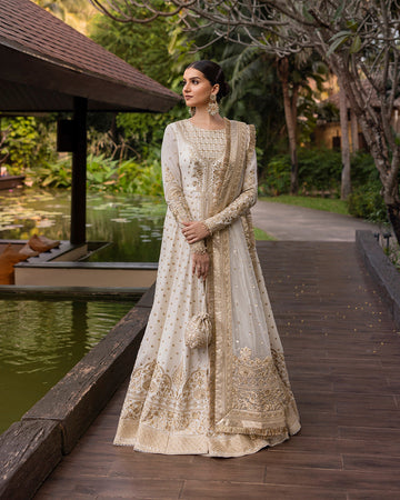 Faiza Saqlain | Zinnia Lawn 25 | Lily - House Of Hania