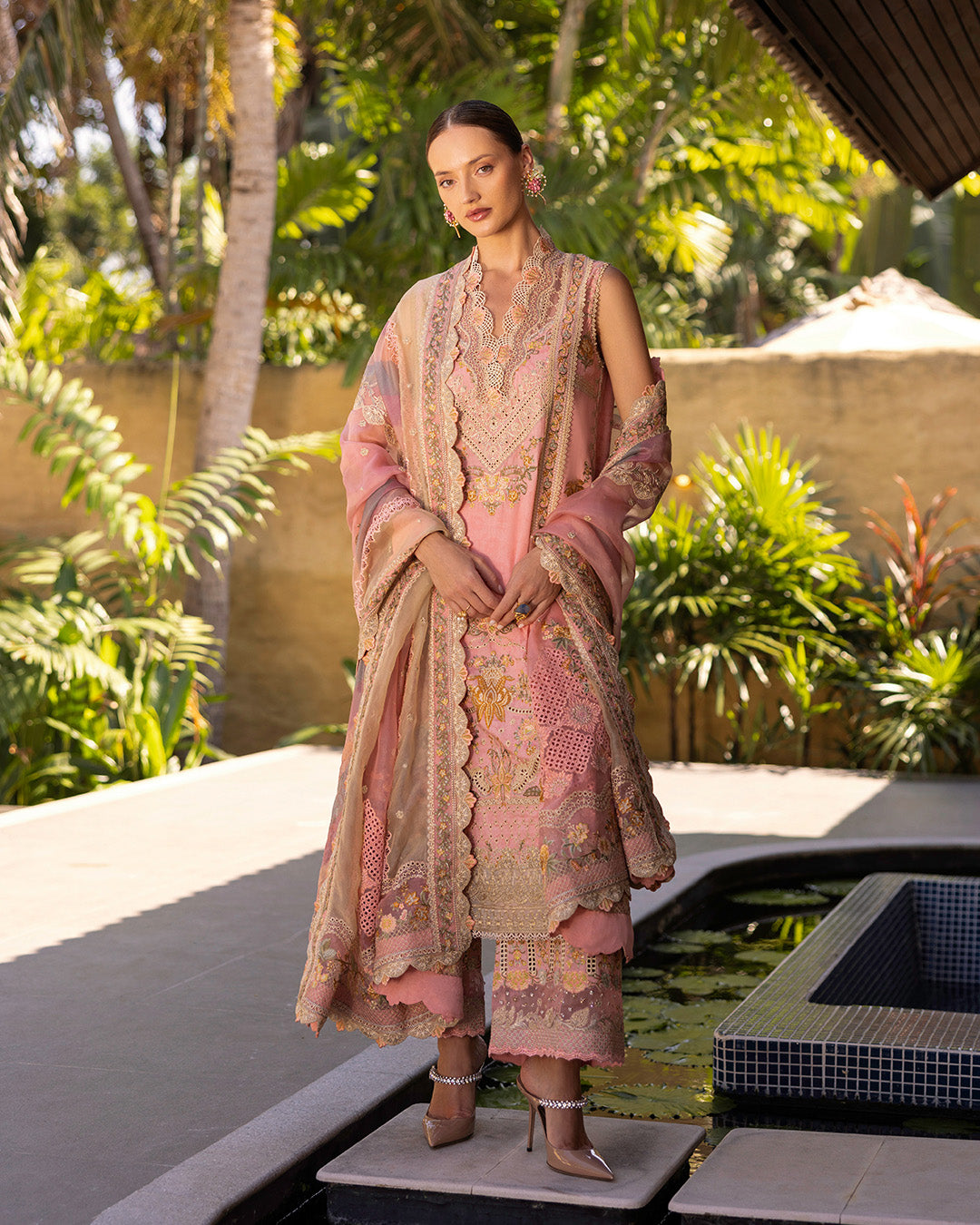 Faiza Saqlain | Zinnia Lawn 25 | Peony - House Of Hania