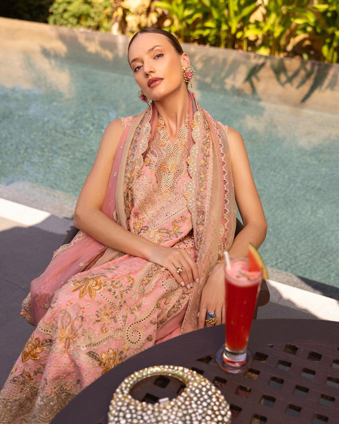 Faiza Saqlain | Zinnia Lawn 25 | Peony - House Of Hania