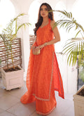 Farah Talib Aziz | Designer Picks 24 | AMREN TANGERINE SHIRT AND DUPATTA - House Of Hania
