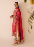 Farah Talib Aziz | Designer Picks 24 | ANEETA CRIMSON SHIRT AND DUPATTA - House Of Hania