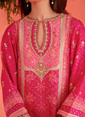 Farah Talib Aziz | Designer Picks 24 | ASHA MAGENTA SHIRT AND DUPATTA - House Of Hania