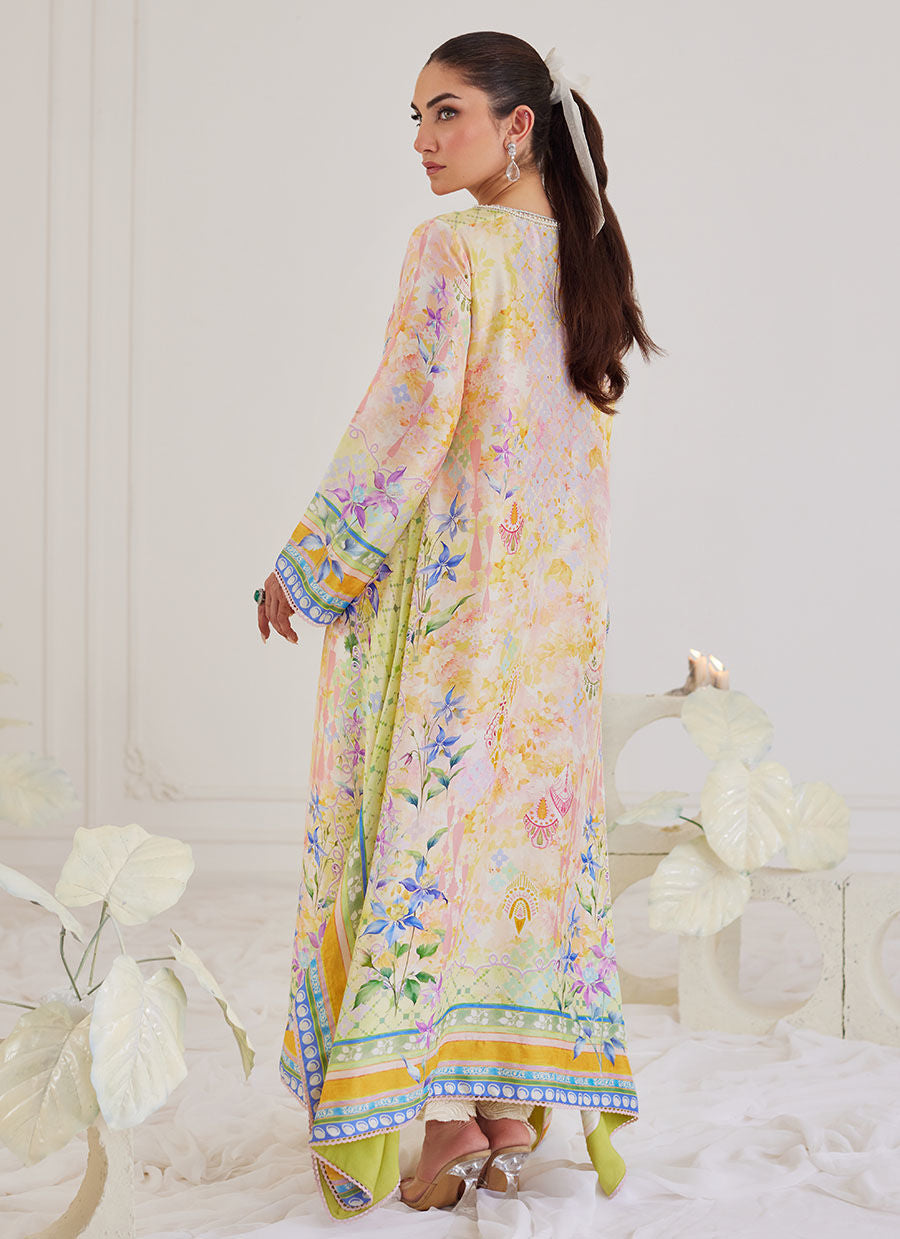 Farah Talib Aziz | Designer Picks 24 | BLANCA RAW SILK KAFTAN - House Of Hania