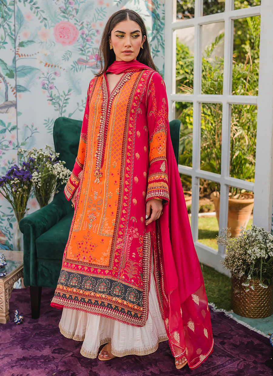 Farah Talib Aziz | Designer Picks 24 | BLAZER SHIRT AND DUPATTA - House Of Hania