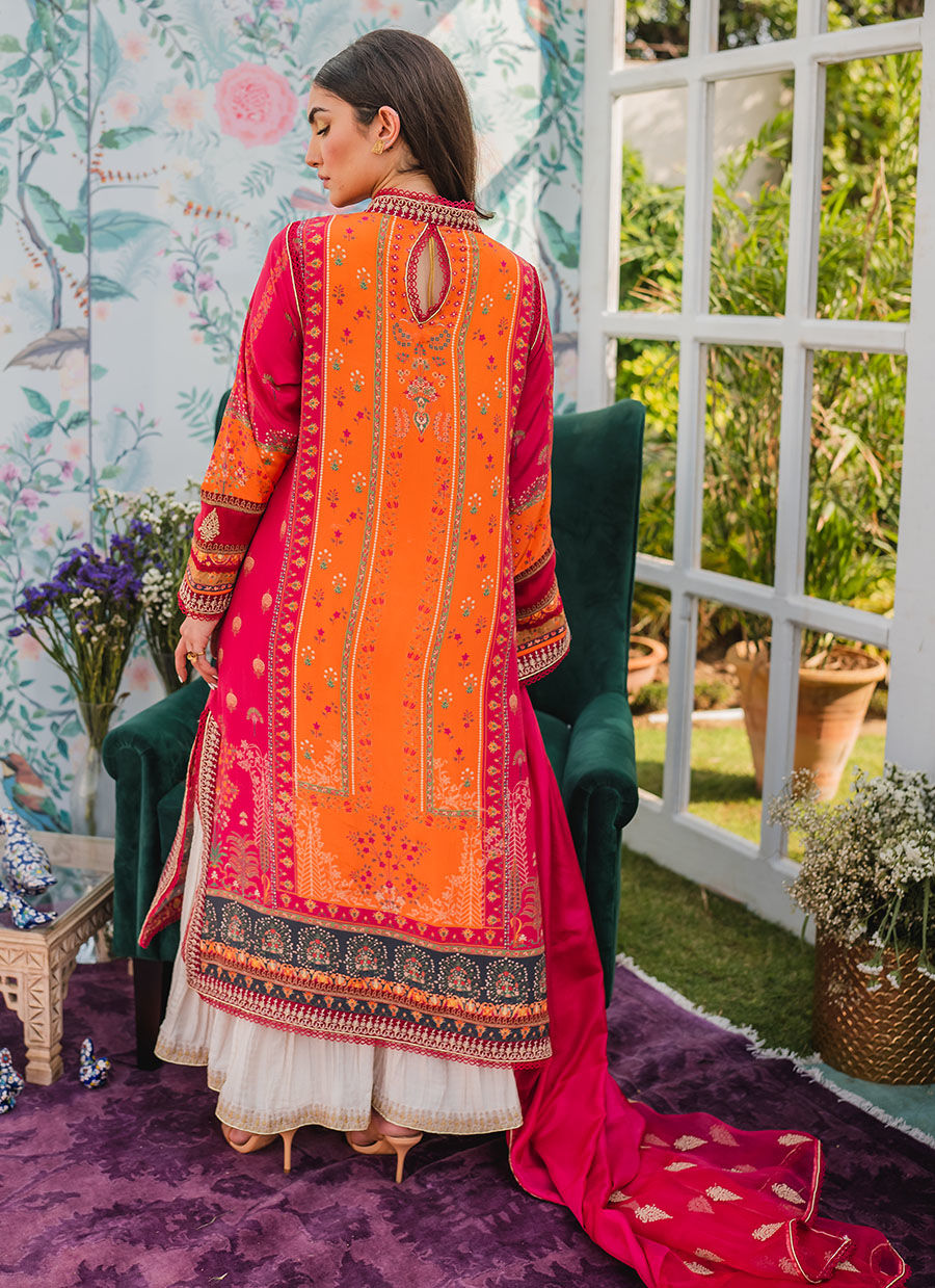 Farah Talib Aziz | Designer Picks 24 | BLAZER SHIRT AND DUPATTA - House Of Hania