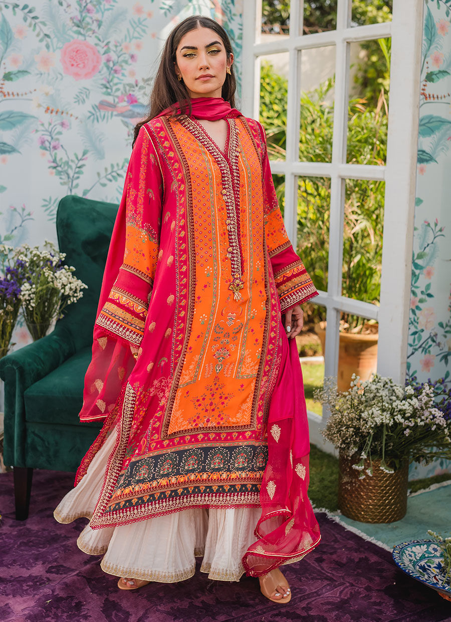 Farah Talib Aziz | Designer Picks 24 | BLAZER SHIRT AND DUPATTA - House Of Hania
