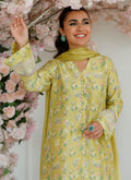 Farah Talib Aziz | Designer Picks 24 | EDEN KIWI SHIRT AND DUPATTA - House Of Hania