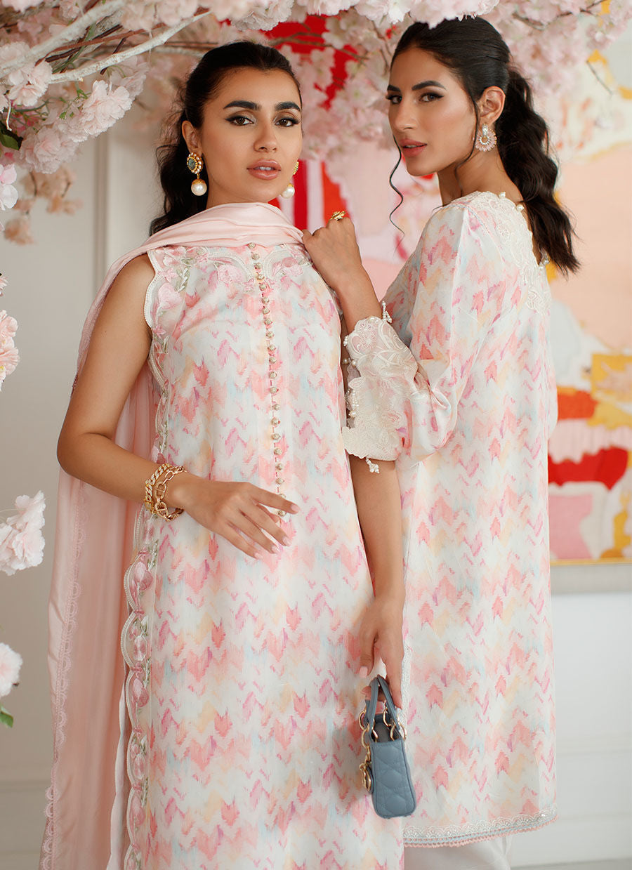 Farah Talib Aziz | Designer Picks 24 | IKAT EMMA SHIRT AND DUPATTA - House Of Hania