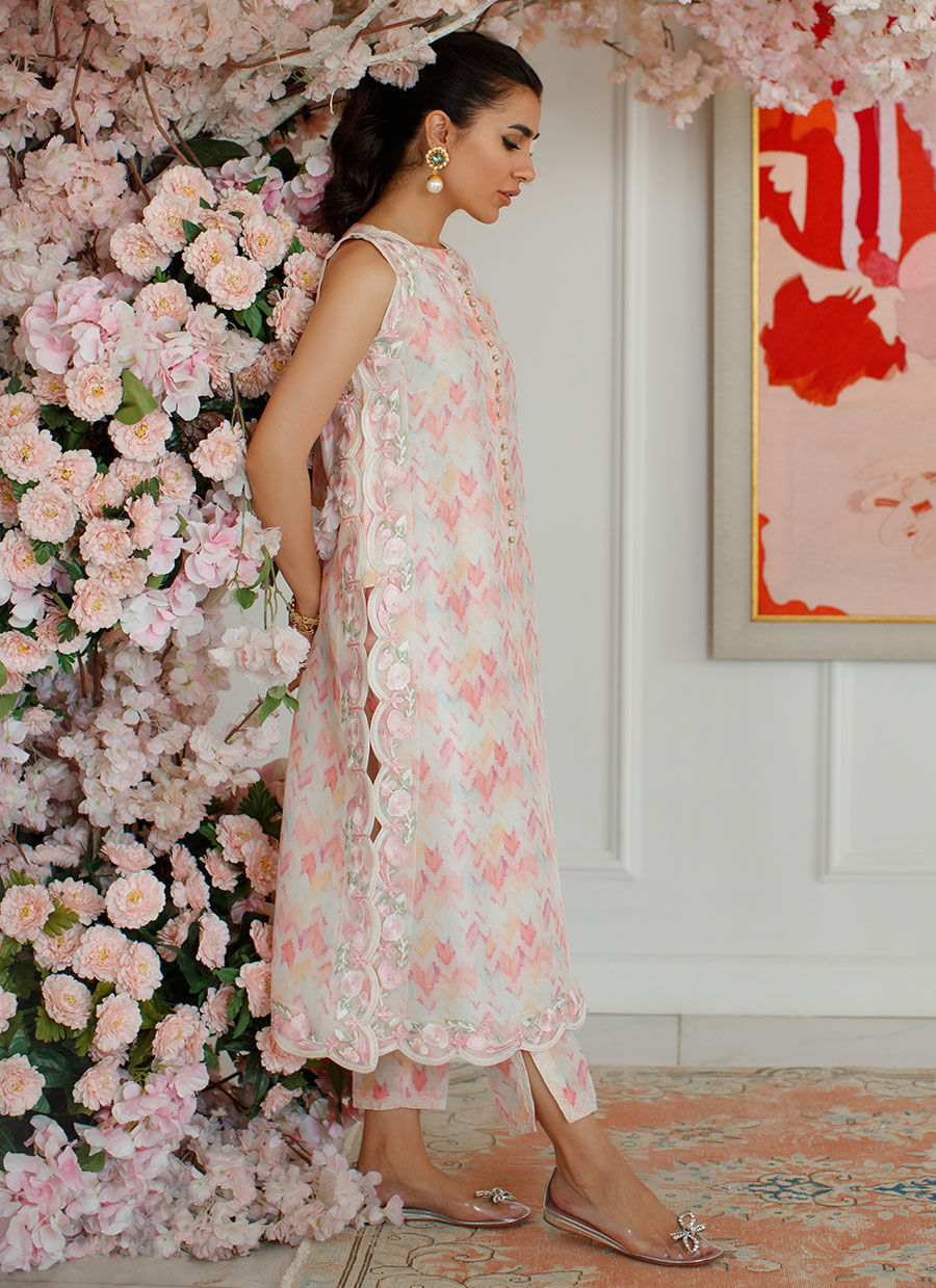 Farah Talib Aziz | Designer Picks 24 | IKAT EMMA SHIRT AND DUPATTA - House Of Hania