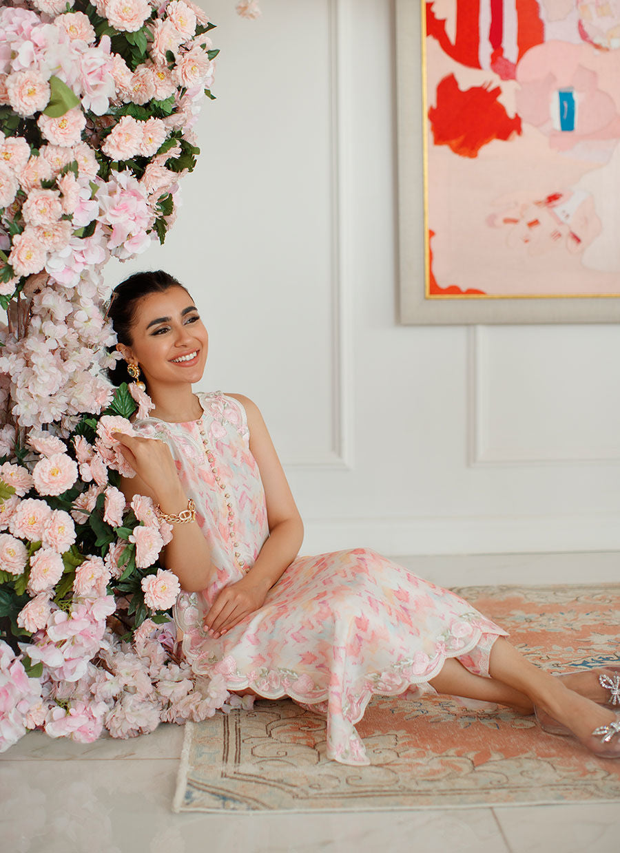 Farah Talib Aziz | Designer Picks 24 | IKAT EMMA SHIRT AND DUPATTA - House Of Hania