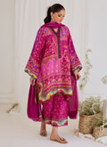 Farah Talib Aziz | Designer Picks 24 | LUZ MAGENTA SHIRT AND DUPATTA - House Of Hania