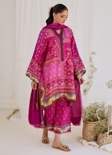 Farah Talib Aziz | Designer Picks 24 | LUZ MAGENTA SHIRT AND DUPATTA - House Of Hania