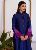 Farah Talib Aziz | Designer Picks 24 | MORGANA OMBRE SHISHA SILK LONG SHIRT - House Of Hania