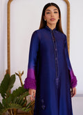 Farah Talib Aziz | Designer Picks 24 | MORGANA OMBRE SHISHA SILK LONG SHIRT - House Of Hania