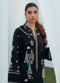 Farah Talib Aziz | Designer Picks 24 | PETRA BLACK EMBROIDERED SHIRT AND DUPATTA - House Of Hania