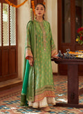 Farah Talib Aziz | Designer Picks 24 | RINA GREEN SHIRT AND DUPATTA - House Of Hania