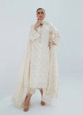 Farah Talib Aziz | Designer Picks 24 | ROSIE IVORY SHIRT AND DUPATTA - House Of Hania