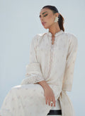 Farah Talib Aziz | Designer Picks 24 | ROSIE IVORY SHIRT AND DUPATTA - House Of Hania