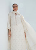 Farah Talib Aziz | Designer Picks 24 | ROSIE IVORY SHIRT AND DUPATTA - House Of Hania
