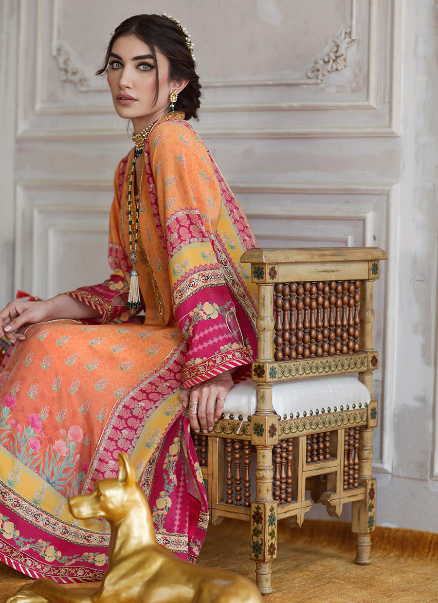 Farah Talib Aziz | Designer Picks 24 | SIENNA CREPE TUNIC AND SILK DUPATTA - House Of Hania