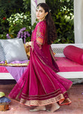 Farah Talib Aziz | Designer Picks 24 | ZAREEN FUCHSIA KALIDAAR AND DUPATTA - House Of Hania