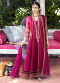 Farah Talib Aziz | Designer Picks 24 | ZAREEN FUCHSIA KALIDAAR AND DUPATTA - House Of Hania