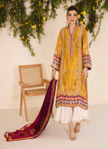 Farah Talib Aziz | Designer Picks 24 | ZARF OCHRE SHIRT AND DUPATTA - House Of Hania