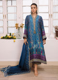 Farah Talib Aziz | Designer Picks 24 | ZOHRA LAPIS SHIRT AND DUPATTA - House Of Hania