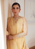 Farah Talib Aziz | Luna Eid Collection 24 | CYRILLA PALE YELLOW - House Of Hania