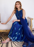 Farah Talib Aziz | Luna Eid Collection 24 | ELSYEE ROYAL BLUE - House Of Hania