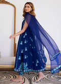 Farah Talib Aziz | Luna Eid Collection 24 | ELSYEE ROYAL BLUE - House Of Hania