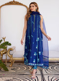 Farah Talib Aziz | Luna Eid Collection 24 | ELSYEE ROYAL BLUE - House Of Hania
