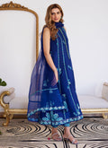 Farah Talib Aziz | Luna Eid Collection 24 | ELSYEE ROYAL BLUE - House Of Hania