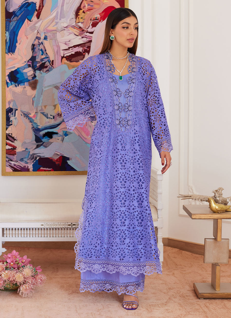 Farah Talib Aziz | Luna Eid Collection 24 | EVANTHIA PERIWINKLE - House Of Hania