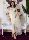 Farah Talib Aziz | Luna Eid Collection 24 | GENEVIVE PEARL WHITE - House Of Hania