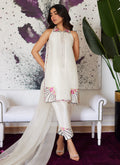 Farah Talib Aziz | Luna Eid Collection 24 | GENEVIVE PEARL WHITE - House Of Hania