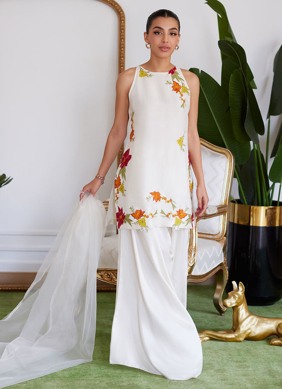 Farah Talib Aziz | Luna Eid Collection 24 | JULIET IVORY - House Of Hania