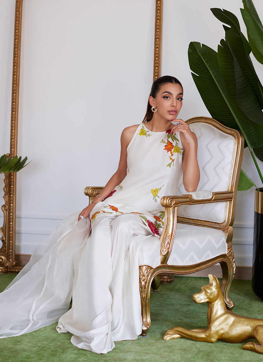 Farah Talib Aziz | Luna Eid Collection 24 | JULIET IVORY - House Of Hania