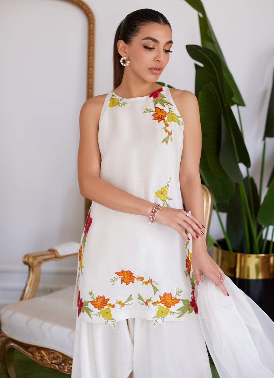 Farah Talib Aziz | Luna Eid Collection 24 | JULIET IVORY - House Of Hania
