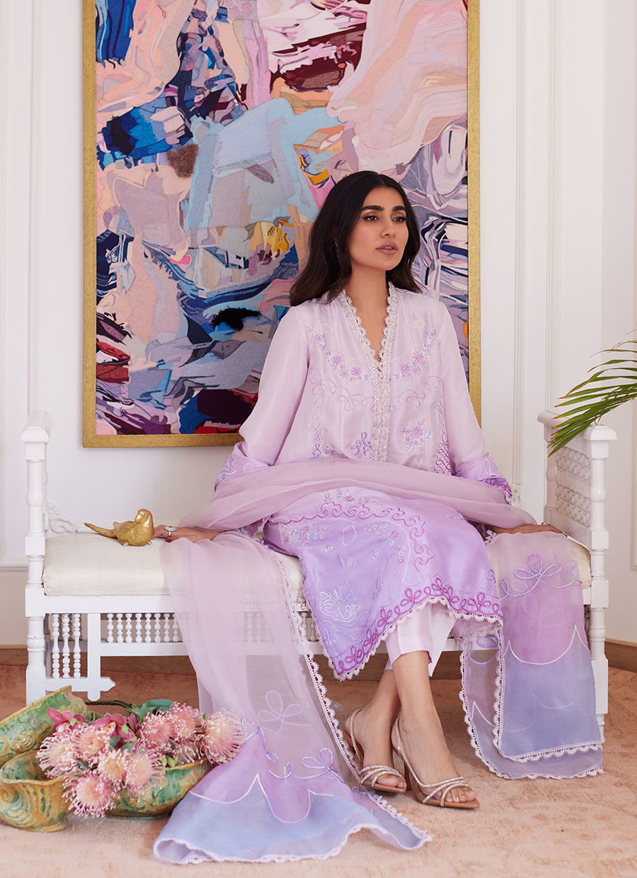 Farah Talib Aziz | Luna Eid Collection 24 | LAVINIA OMBRE - House Of Hania