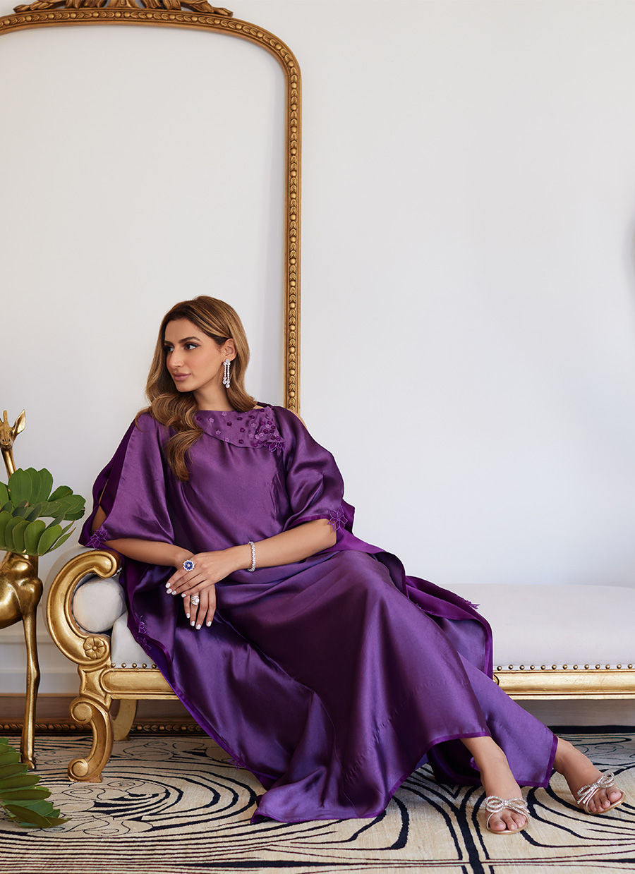 Farah Talib Aziz | Luna Eid Collection 24 | MAYLONE SPARKLING GRAPE - House Of Hania