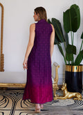 Farah Talib Aziz | Luna Eid Collection 24 | VIOLETTE WILD BERRY OMBRE - House Of Hania