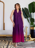 Farah Talib Aziz | Luna Eid Collection 24 | VIOLETTE WILD BERRY OMBRE - House Of Hania