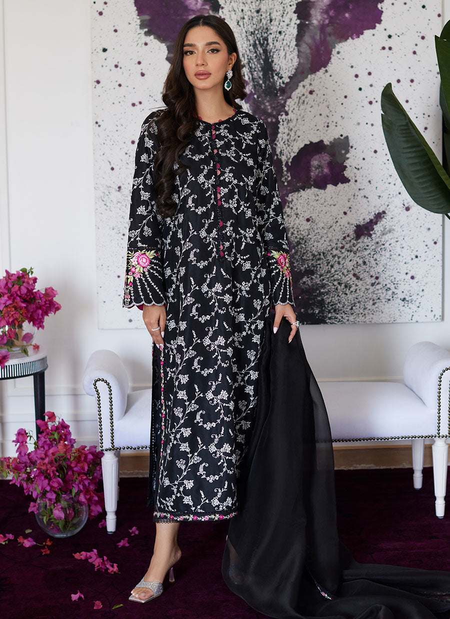 Farah Talib Aziz | Luna Eid Collection 24 | VITTORIA Black - House Of Hania