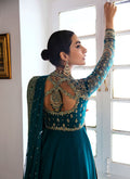 Farah Talib Aziz | Mayna Festive Luxe | AFRA TEAL - House Of Hania
