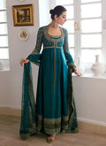 Farah Talib Aziz | Mayna Festive Luxe | AFRA TEAL - House Of Hania
