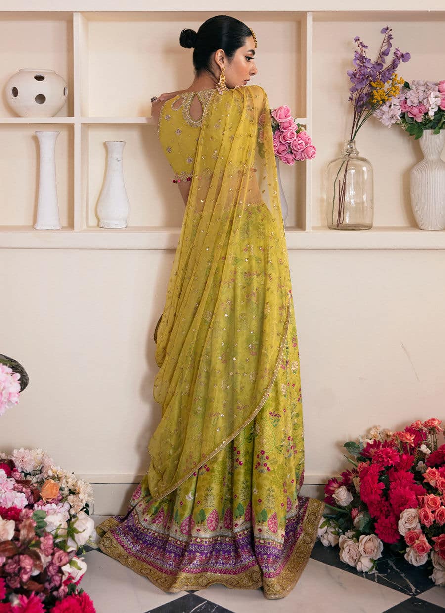 Farah Talib Aziz | Mayna Festive Luxe | ELIKA LIME - House Of Hania