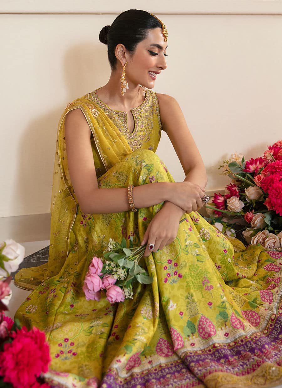 Farah Talib Aziz | Mayna Festive Luxe | ELIKA LIME - House Of Hania