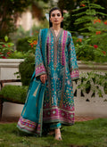 Farah Talib Aziz | Mayna Festive Prints 24 | Aahna Shirt And Dupatta - House Of Hania